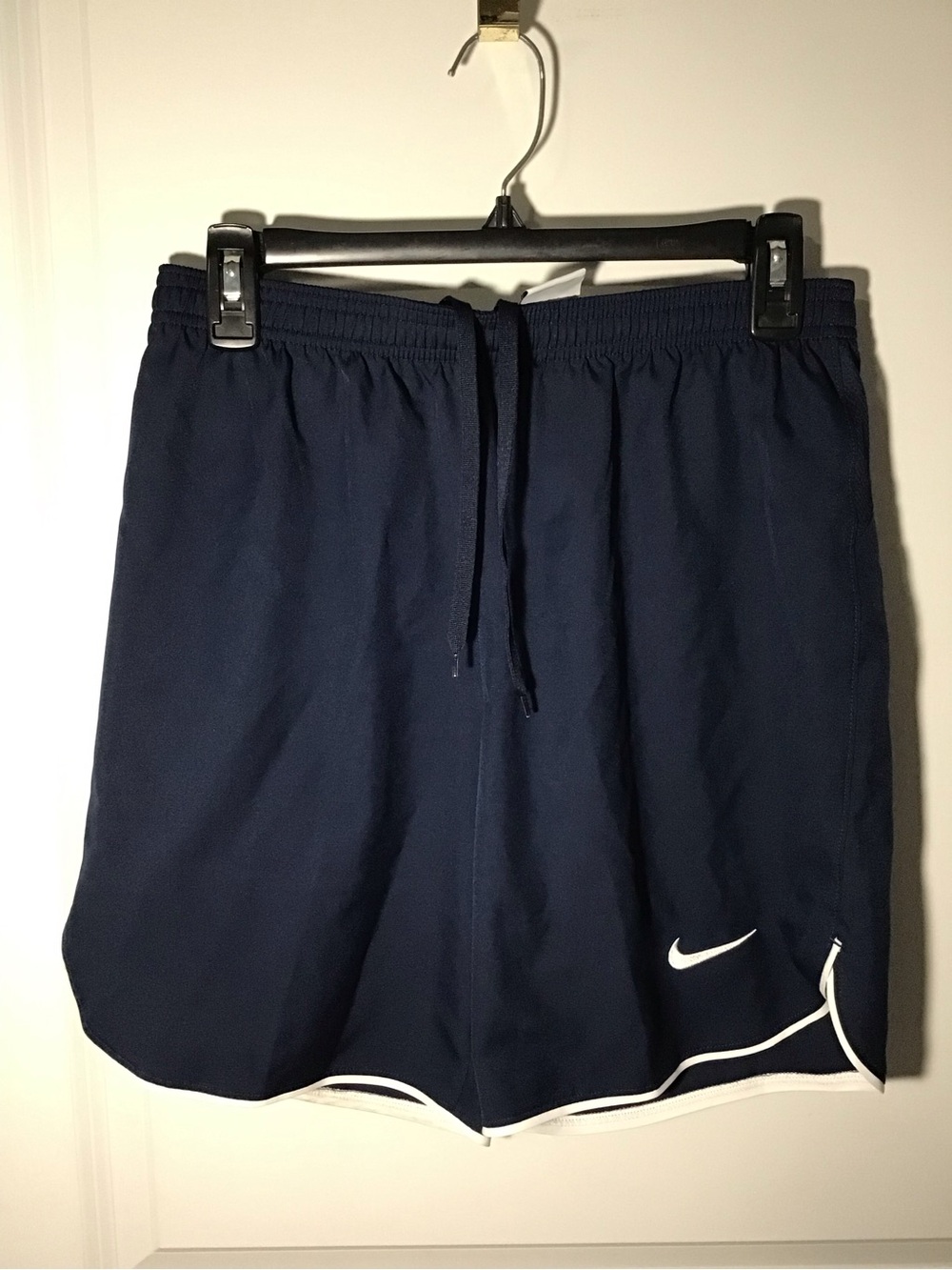 Nike Boys Navy Athletic Shorts with White Accents Size S